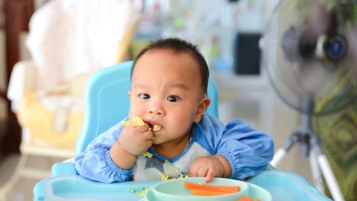 Eerste hapjes via Kleintjes methode; Baby Led Weaning; Stukjes eten