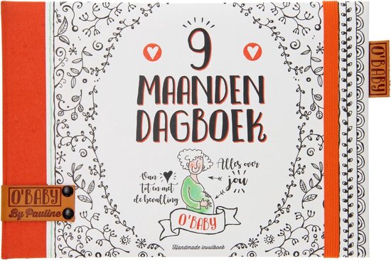 O'baby By Pauline 9 maanden dagboek, invulboeken zwangerschap